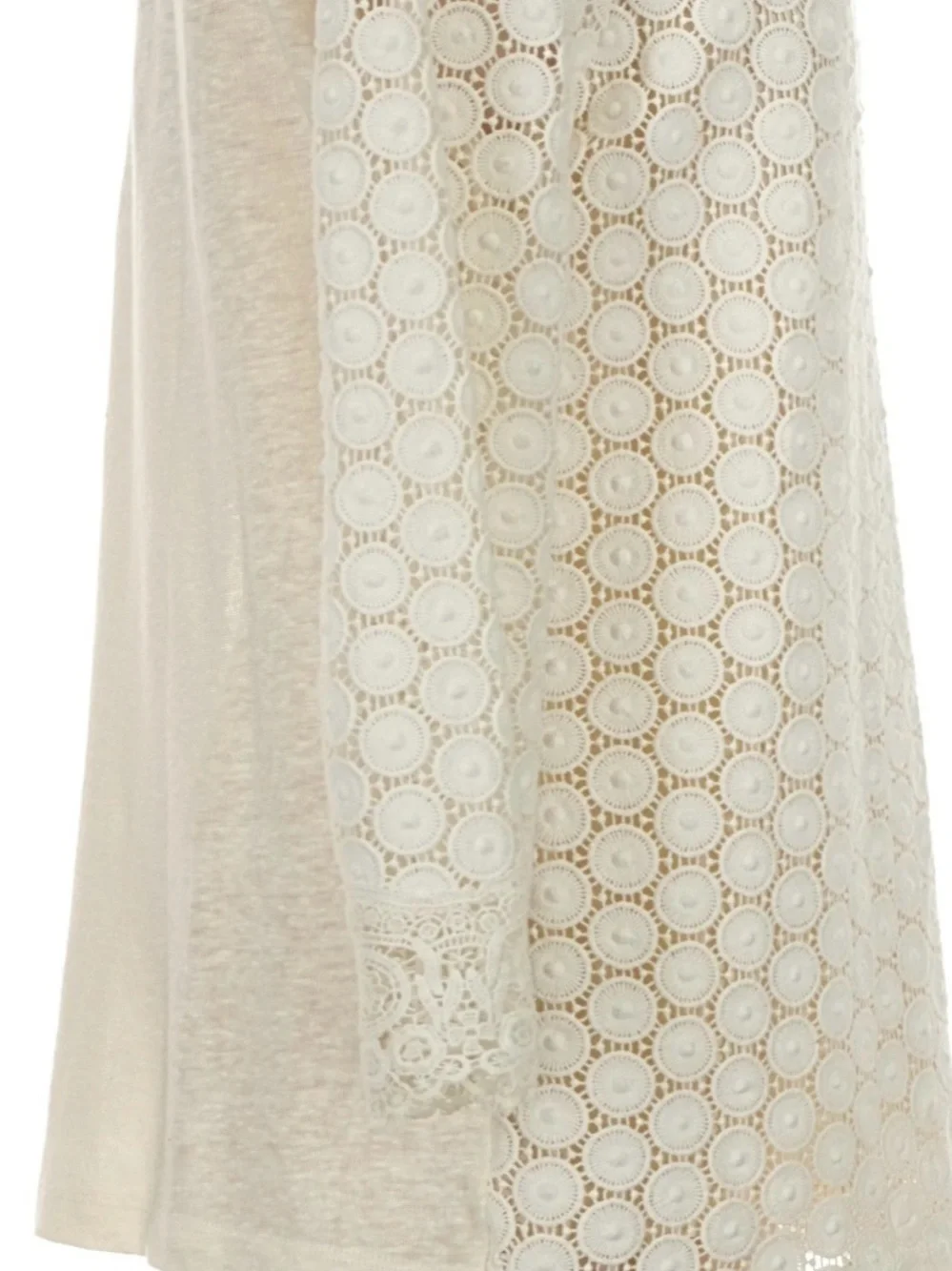 Tory Burch Ivory Lace Crochet Tunic Top - Women